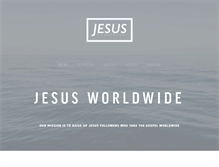 Tablet Screenshot of jesusworldwide.org